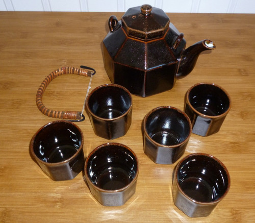 Braunes teeservice für - braunes,
